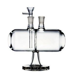 Venda imperdível Bongs de vidro coador retos 14 mm fêmeas narguilés de óleo Dab Rigs com cachoeira infinita e gravidade invertível