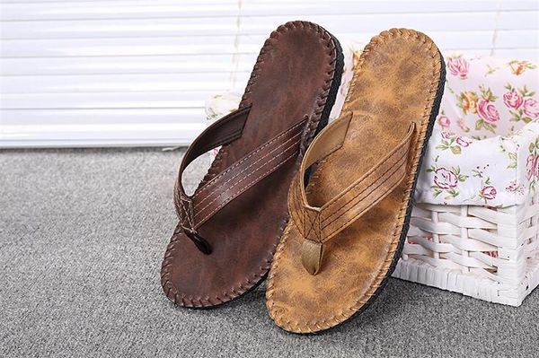Hot Sale-Summer 2016 Men's Fashion Leather Casual Leather Sandals For Men