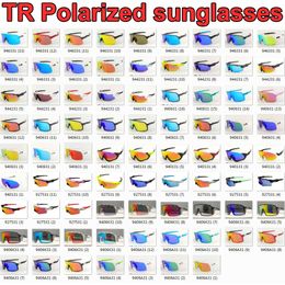 Lunettes de soleil polarisées TR Cyclisme Marque Designer Lunettes de soleil Hommes Femmes Sports de plein air Lunettes de soleil Lunettes de vélo Dazzle Sun Shades Top Styles avec sac