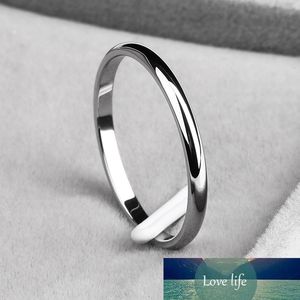 Hot koop dun titanium staal drie kleuren paar ring eenvoudige mode rose zoete vinger ring voor vrouwen 4 kleuren