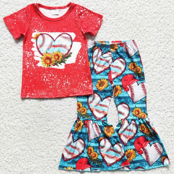 Venta caliente para niños pequeños ropa de niña de San Valentín Día de San Valentín