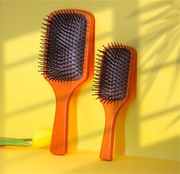 Gran oferta, cepillo de paleta grande de madera AVDA, cepillo de masaje para el pelo Brosse Club, peine para prevenir la Tricomadesis, masajeador para el pelo SAC JL1653