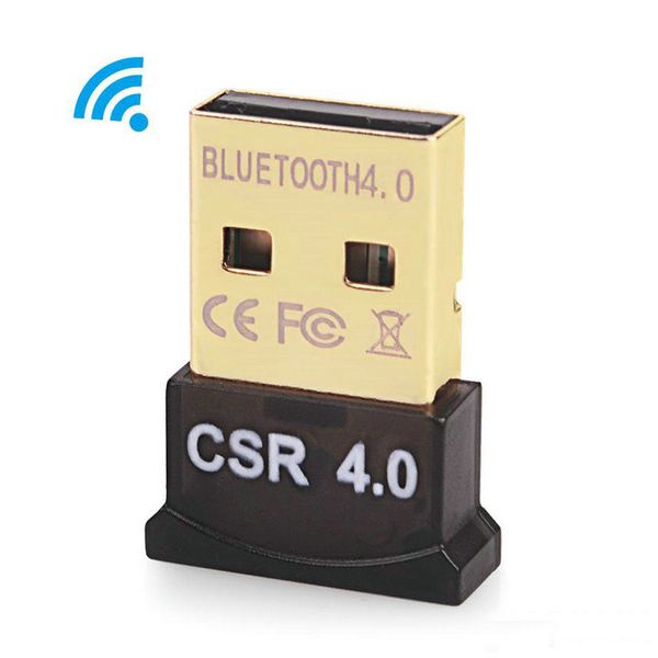 Venta caliente de calidad superior Mini USB Bluetooth Adaptador V4.0 Modo dual Dongle inalámbrico CSR4.0 para Win7 / 8 / XP25 con paquete al por menor