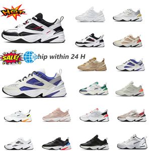 Hot Sale Trainers Loopschoenen Dames Heren M2k Tekno Wit Casual Designer Scarpe Zapatillas Big Size Sport Chaussures Zwarte Dames Paarse Sneakers Maat 36-45