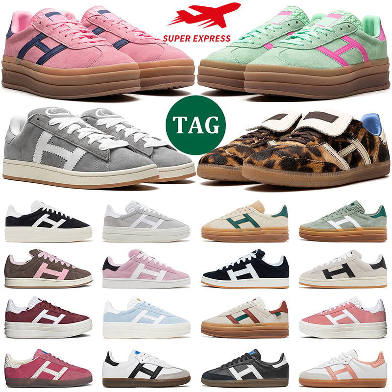 campus anni ' 00 scarpe firmate per gli uomini delle donne gazelle sneakers pelle scamosciata Rosa Fusion Bianco Nero Gomma da uomo allenatore