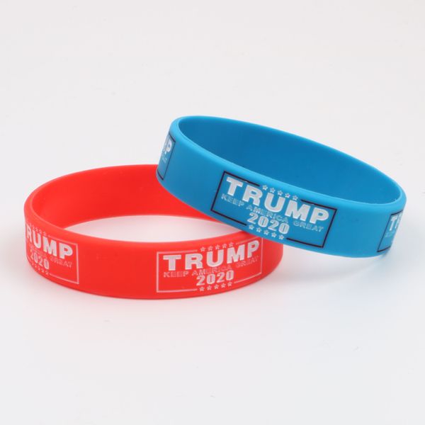 Venta caliente Trump Make America Great Again Letter Pulsera de goma de silicona Donald Trump Soportes de pulsera de pulsera