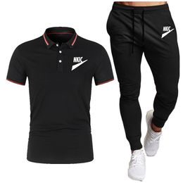 Hot Sale T -shirt Sets Fashion Casual T -shorts Running Suit voor man Summer Harajuku Male Streetwear Tops Tops Tracksuit