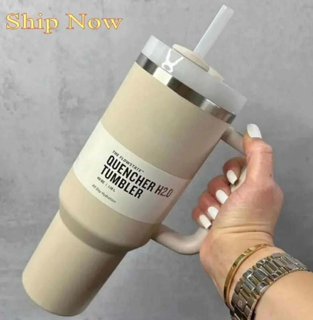 DHL Dune Squencher H2.0 40oz Tumblers Kupalar Kaplamalarda Tutlu Yalıtılmış Araç Kupaları Aynı Renk Bardakları Renk Paslanmaz Çelik Kahve Krem Tumbler 1: 1 Aynı