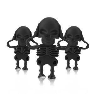 Hot Sale Usb Flash Drive 128gb Halloween skull Pen Drive 2.0 memory usb stick 8gb 16gb 32gb Wholesale drive flash 64 gb U disk Silicone