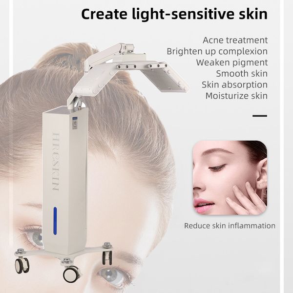 Venta caliente Terapia de fotones verticales PDT LED Centro de rejuvenecimiento de la piel 1098 cuentas Hidratante facial Limpieza de poros Instrumento para eliminar arrugas