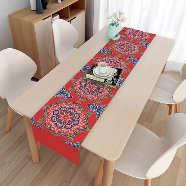 Vente chaude vintage Mandala Pattern Kitchen Table Table Runner Holiday Party Favor Favor Decor Linen Natemats Boho Style Boho Style