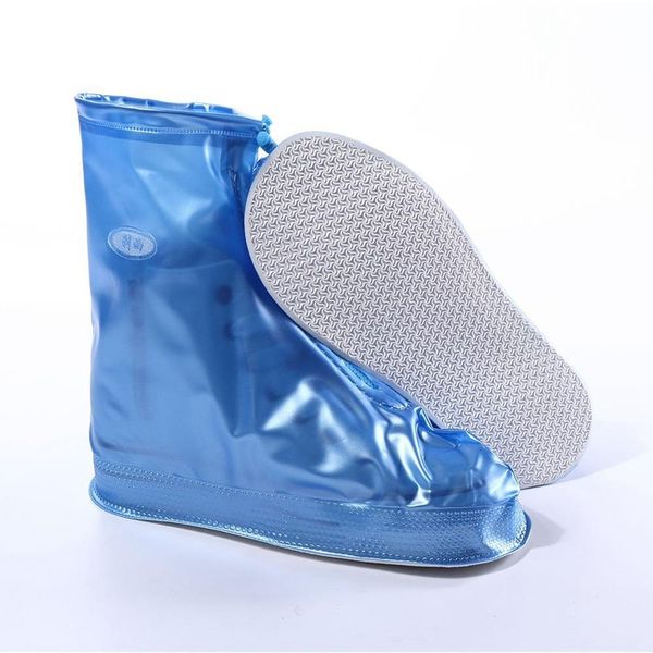 Venta caliente- Cubrezapatos impermeables Cubrezapatos Protector Hombres Mujeres Niños Cubierta de lluvia para zapatos Zapatos Accesorios Con cremallera a prueba de lluvia