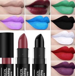 Rouge à lèvres velours imperméable, mat, noir, blanc, pigment durable, vert, violet, maquillage pour les lèvres, fête de noël et d'halloween, offre spéciale