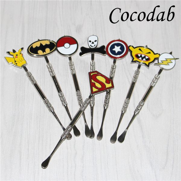 Venta caliente Wax Dabber Packet Mon Cartoon Dabber Glass Bong Tool Dab Oil Rig accesorios para fumar Tarros Wax Container Tool