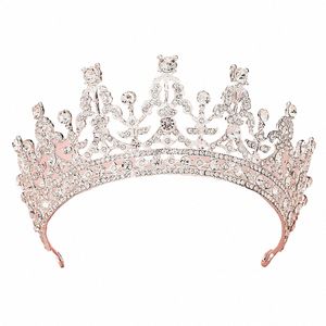 Vente chaude Accessoires de mariage Mariée Rhineste Crystal Crown Diadèmes pour Queens Cora M4Qt #