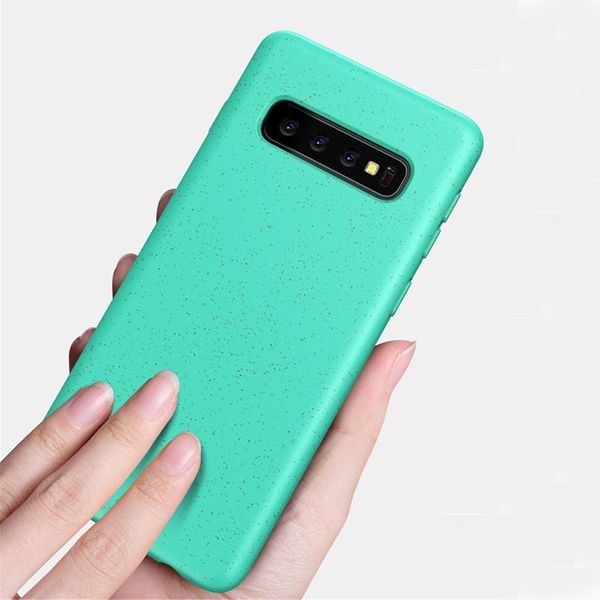 HotSale Blé Paille Silicone Mobile Téléphone Couverture Arrière Cas Pour Samsung S10 Note 10 Plus