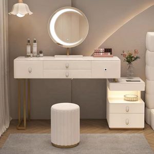 Vente chaude Couleur blanc Vanité Vanité Femmes Meubles de chambre à coucher