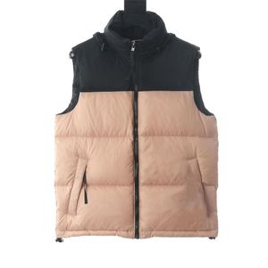 Offre spéciale coupe-vent veste courte vers le bas de luxe hommes Gilet vers le bas gilets Parkas manteau vêtements d'extérieur à capuche imperméable pour hommes et femmes sans manches vestes bouffantes