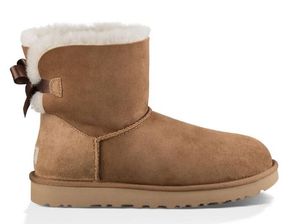 Venta caliente-Botas de nieve de invierno para mujer con caja Clásico de cuero alto Bailey Bow Zapatos de niña sz5-10 Bota de precio barato de piel de lana