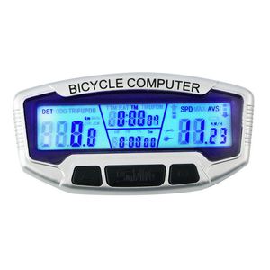 Venta caliente con cable impermeable LCD bicicleta computadora bicicleta ciclismo ordenador odómetro velocímetro para bicicleta velocímetro con cable bicicleta