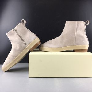 Vente chaude-avec boîte 2019 hommes Santa Fe Boot Dieu gris mode BrandShoes haute coupe bottes en cuir décontractées taille Euro39-45