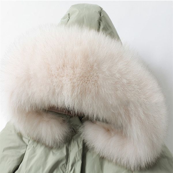 Parka en duvet de canard blanc de haute qualité pour femme, manteau Slim, coréen, veste d'hiver chaude, col en fourrure, élégante, offre spéciale