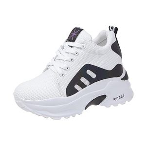 Hot koop-vrouwen schoenen hoogte schoenen wig hoge hak vrouwen sneaker