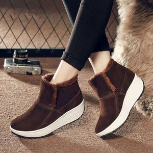 Hot Sale-Women Toning Sneeuwlaarzen Winter Warm Paltform Nieuwe Plus Fluwelen Antislip Vrouwelijke Sneakers Lichtgewicht Katoenen Schoenen