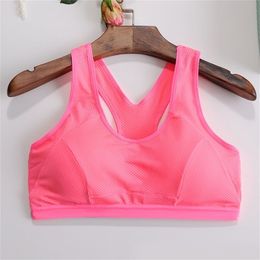 Vrouwen yoga sport beha push up stretch cycling workout tanktop short running sport bh top sport t -shirt voor fitness