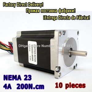 Hot Sales 10 stuks Hoge koppel Stepper Motor 23HS33-4008S L 84 MM NEMA 23 met 1,8 ° 4 A 200 N.cm en bipolar 8 draden