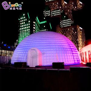 Hot Sales 10m DIA (33ft) Handelsshow Tent opblaasbare witte koepel Tent Voeg lichten toe voor openlucht evenementen Decoratie speelgoed Sport
