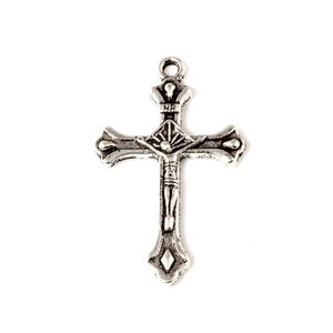 150 Pcs/lot alliage jésus Crucifixion croix pendentifs à breloque pour la fabrication de bijoux Bracelet collier bricolage accessoires 20x33mm A-492