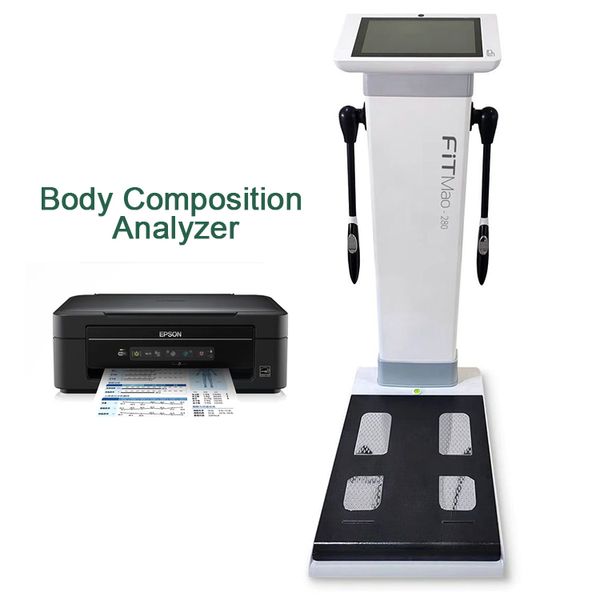 Gran oferta 2023 Analizador de composición corporal de análisis de grasa dispositivo de análisis de composición corporal 3d báscula inteligente de análisis corporal Bluetooth
