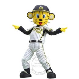 Hot Sales Baseball Tiger Mascot Costume High School Mascot Cartoon Theme Fancy Dress