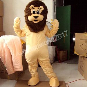 Ventes chaudes Grand Lion Costume De Mascotte Simulation Personnage De Dessin Animé Tenues Costume Adultes Tenue De Noël Carnaval Déguisements pour Hommes Femmes