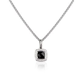 Ventes chaudes Colliers noirs pour femmes homme Garnet DY Onyx Hommes chaîne cubaine Croix dy Pendentif Designer Bijoux Améthyste Diamant pendentifs Cadeau de fête