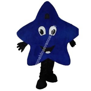 Ventes chaudes Blue Star Mascot Costume Top Cartoon Anime Theme Characon Carnival Unisexe Adults Taille de Noël Party d'anniversaire