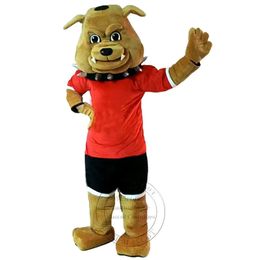 Gran oferta, disfraz de Mascota de Bulldog, mascota universitaria, disfraz de fantasía personalizado, disfraces de dibujos animados
