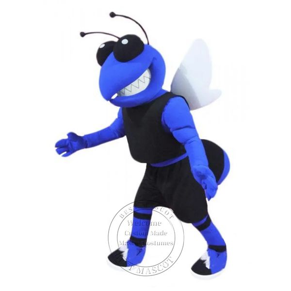 Hot Sales College Blue Hornet Costume de mascotte thème déguisement Déguisement personnalisé