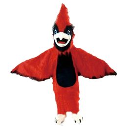 Costume de mascotte de cardinal rouge personnalisé, robe de fête fantaisie d'halloween et de noël, tenue de carnaval unisexe pour adultes, offre spéciale