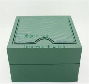 Cajas de reloj de color verde oscuro, gran oferta, caja de regalo para relojes, folleto 114060 116618, tarjeta y papeles, 0,8 KG, camiseta con caja de calidad