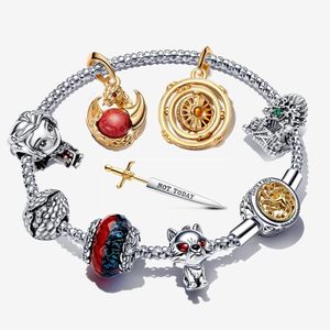 Bracelets de charme de créateurs pour femmes, collier en argent sterling 925, bricolage, boucles d'oreilles Pandoras, jeux de trônes, ensemble de bracelets à breloques, bijoux cadeau parfait