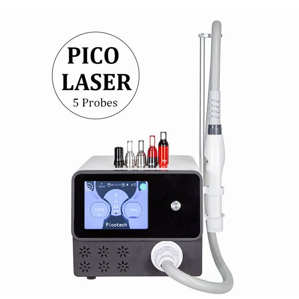 Ventes chaudes bureau picoseconde laser 1064 machine de détatouage q commutateur nd yag élimination de l'hyperpigmentation traitement de l'acné équipement de beauté certificat CE FDA