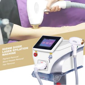 Hot Sales Epilator Machine RF ND YAG IPL Herenverwijdering Alle huidtype Laserdiode 3Wave 808 Nm Laserapparatuur 1800W