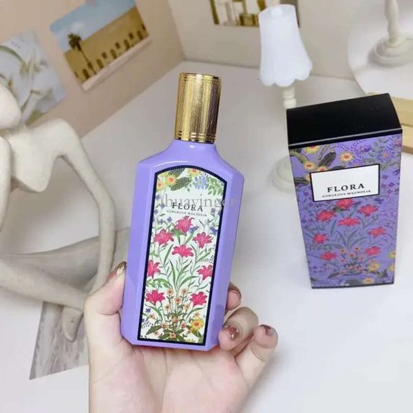 Ventes chaudes Flora Magnifique Magnolia Designer Femme Parfum Jasmin 100Ml Gardenia Parfum Parfum Longue Durée Odeur Lady Girl Woman Floral986