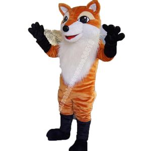 Hot Sales Fox Mascot Kostuum Top Cartoon Anime Thema Karakter Carnival Unisex volwassenen Maat Kerstfeest Buts Party Outdoor Outfit Suit