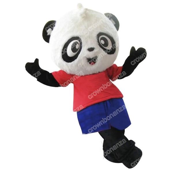 Offres spéciales halloween personnalisé Panda mascotte Costume déguisement carnaval fête d'anniversaire en peluche costume