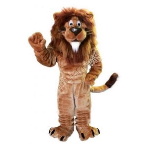 Ventes chaudes Lion Costume De Mascotte Légère Personnage De Dessin Animé Tenue Costume Halloween Adultes Taille Fête D'anniversaire Tenue En Plein Air Charitable