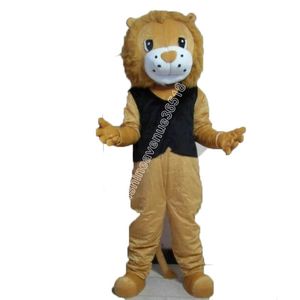 Ventes à chaud lion mascotte costume top caricot anime thème du thème carnaval unisexe adultes taille de Noël fête d'anniversaire en plein air combinaison