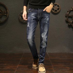 Ventas calientes Jeans con estilo de longitud larga para hombres Pantalones masculinos de calidad superior Envío gratis 201117